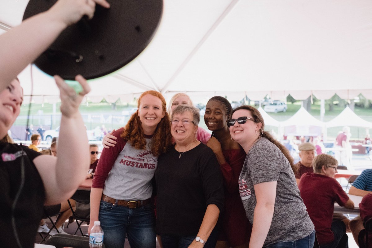 MorningsideEdu's tweet photo. Don't mind us, just daydreaming about Homecoming. We LOVE seeing alumni &amp; friends celebrating this special place &amp; we can't wait to welcome you home this fall. This year's Homecoming is planned for Oct. 9-11, so save the date &amp; prepare to get loud &amp; proud for Mside. #MsideStrong https://t.co/cPxmSO51S4