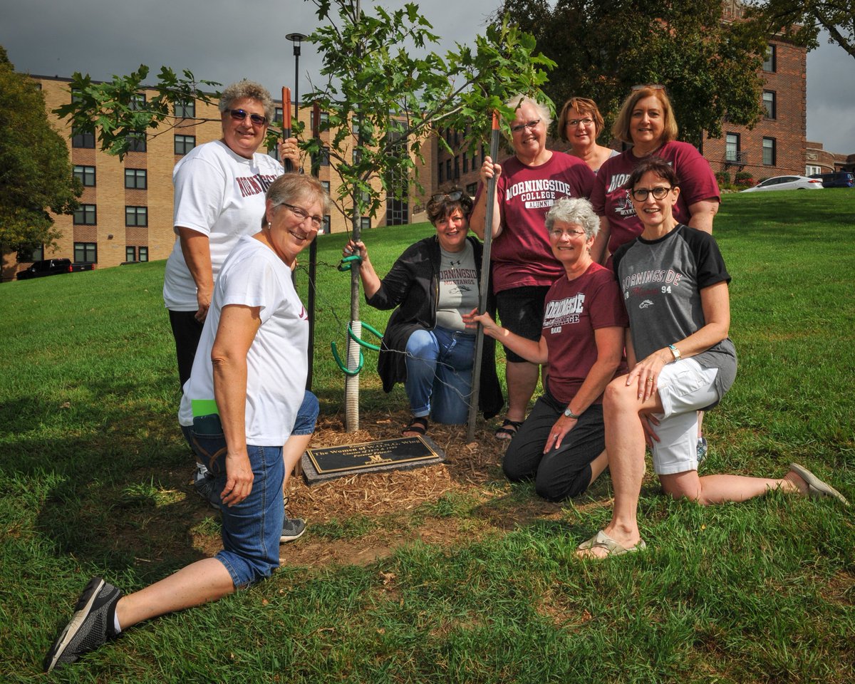 MorningsideEdu's tweet photo. Don't mind us, just daydreaming about Homecoming. We LOVE seeing alumni &amp; friends celebrating this special place &amp; we can't wait to welcome you home this fall. This year's Homecoming is planned for Oct. 9-11, so save the date &amp; prepare to get loud &amp; proud for Mside. #MsideStrong https://t.co/cPxmSO51S4