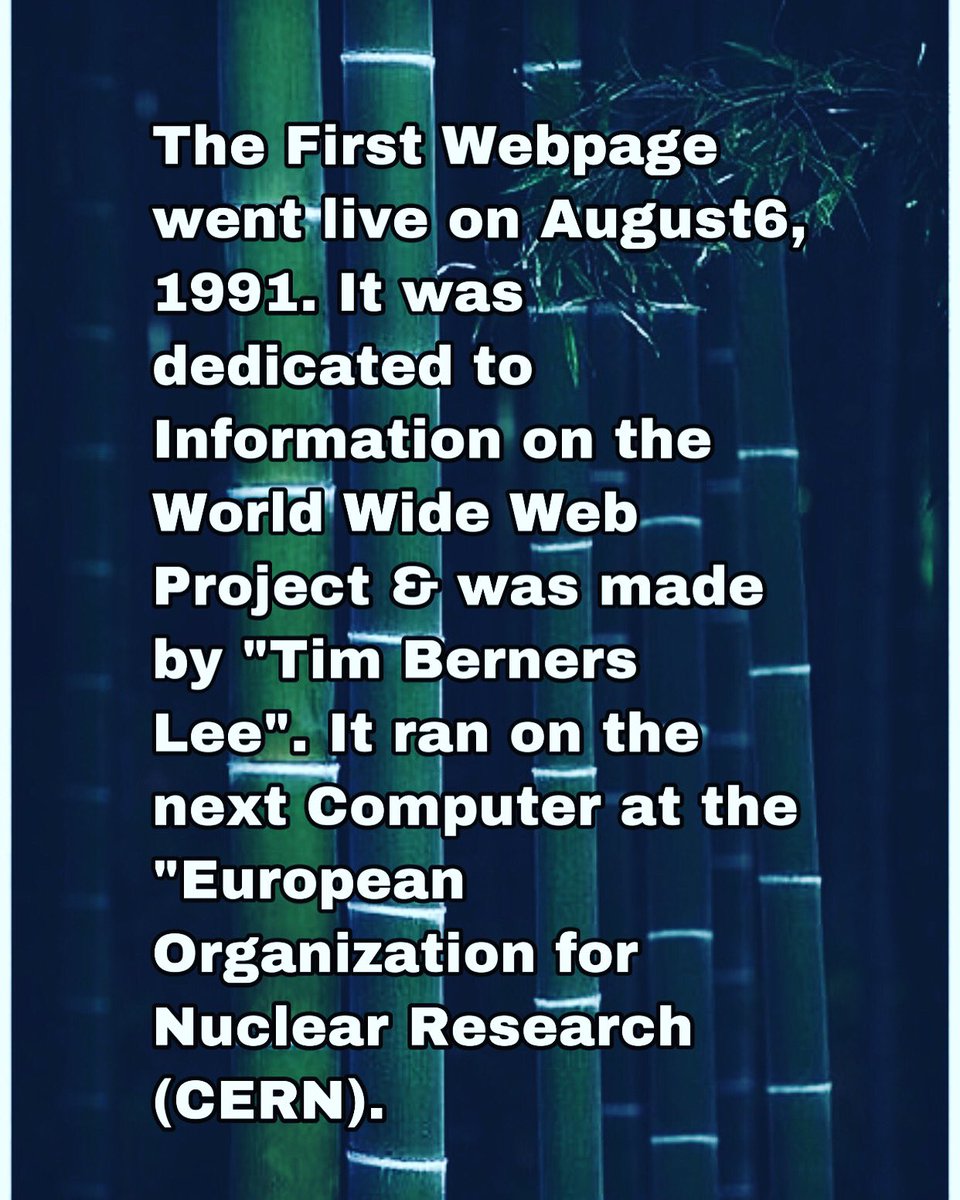 nirvana_core's tweet image. When First Web page gone Live ?
#www #webpage #firstwebpage #1991 #timbernerslee #timbernerlee #world_wide_web #world_wide_web_webpage #cern #computer #europeanorganization #webpagelive #information #nuclearresearch #firstwebpage_live #worldwidewebproject