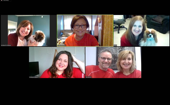 GetmedStaffing's tweet photo. Happy Nurses Week 2020 from the GetMed team!  Thank you for everything you're doing during this unprecedented time!  We are blessed to work with you!

Kristi (&amp; Clover), Linda, Emily (&amp; Harry)
Amanda, Steve &amp; Sue

#NursesWeek #travelnurse #gypsynurse #FrontLineHeroes 
#Covid_19 https://t.co/yq3iSPNcBt