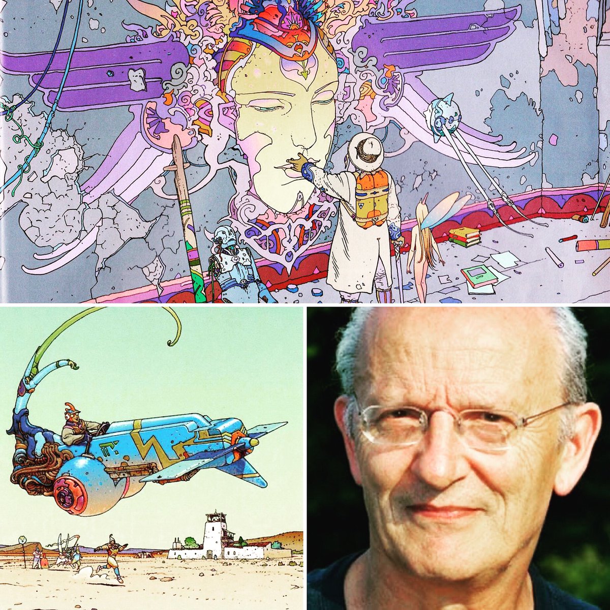 ValkyriaComics's tweet photo. Un día como hoy, 8 de mayo pero de 1938, nace en París el señor Jean Giraud, más conocido como "Moebius" uno de los artistas más importantes del cómic europeo. #UnDiaComiqueroComoHoy #OnADayLikeToday #ComicDay #Comic #ComicBook #Efemerides #Ephemeris https://t.co/WuQ5FeCIXI