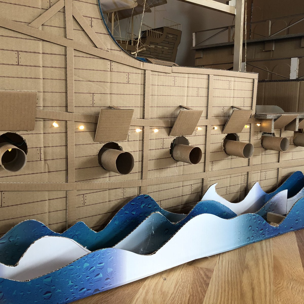 MattRegonini's tweet photo. @bruce_floors My cardboard quarantine ship made from Hydropel boxes just won a $1000 donation to the Oregon Food Bank from the Make It at Home challenge from @NBCMakingIt 
@bruce_floors I challenge you to match the donation! https://t.co/YfzXK0vQEp