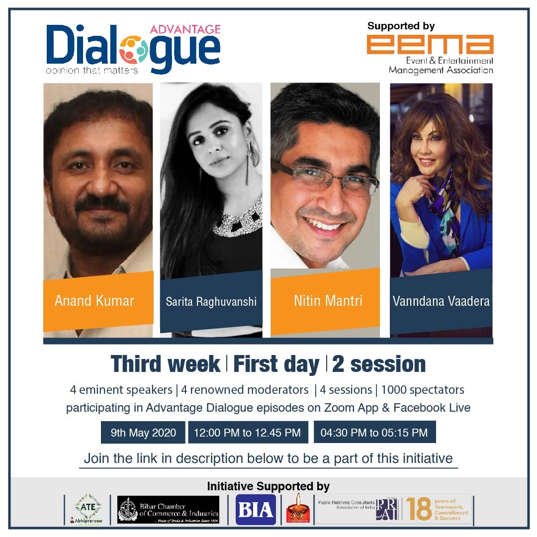 ahmadkhurshid78's tweet photo. We are super excited for tomorrow's session Featuring 2 eminent speakers and 2 renowned moderators, who will be coming live at Zoom.
For registration click on the below link:
https://t.co/Wu9jp7OYNv
#AdvantageDialogue #AdvantageConclave @EmceeSarita
@nitinmantri https://t.co/bFmWwO7JeP