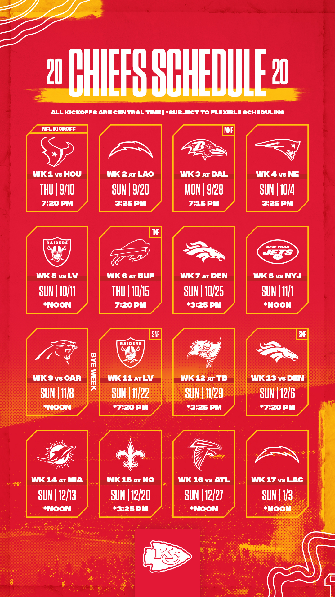Kansas City Chiefs 2022 2023 Schedule Kansas City Chiefs On Twitter: "Trust Us, Having These Is The Easiest Way  To Memorize The Schedule 📲 Https://T.co/Z8Wvhzcaax" / Twitter