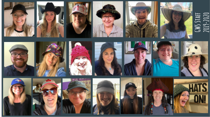 Staff at Guy Weadick showed off their hats on Wednesday May 6th to support Hats On! for Mental Health Day 2020.