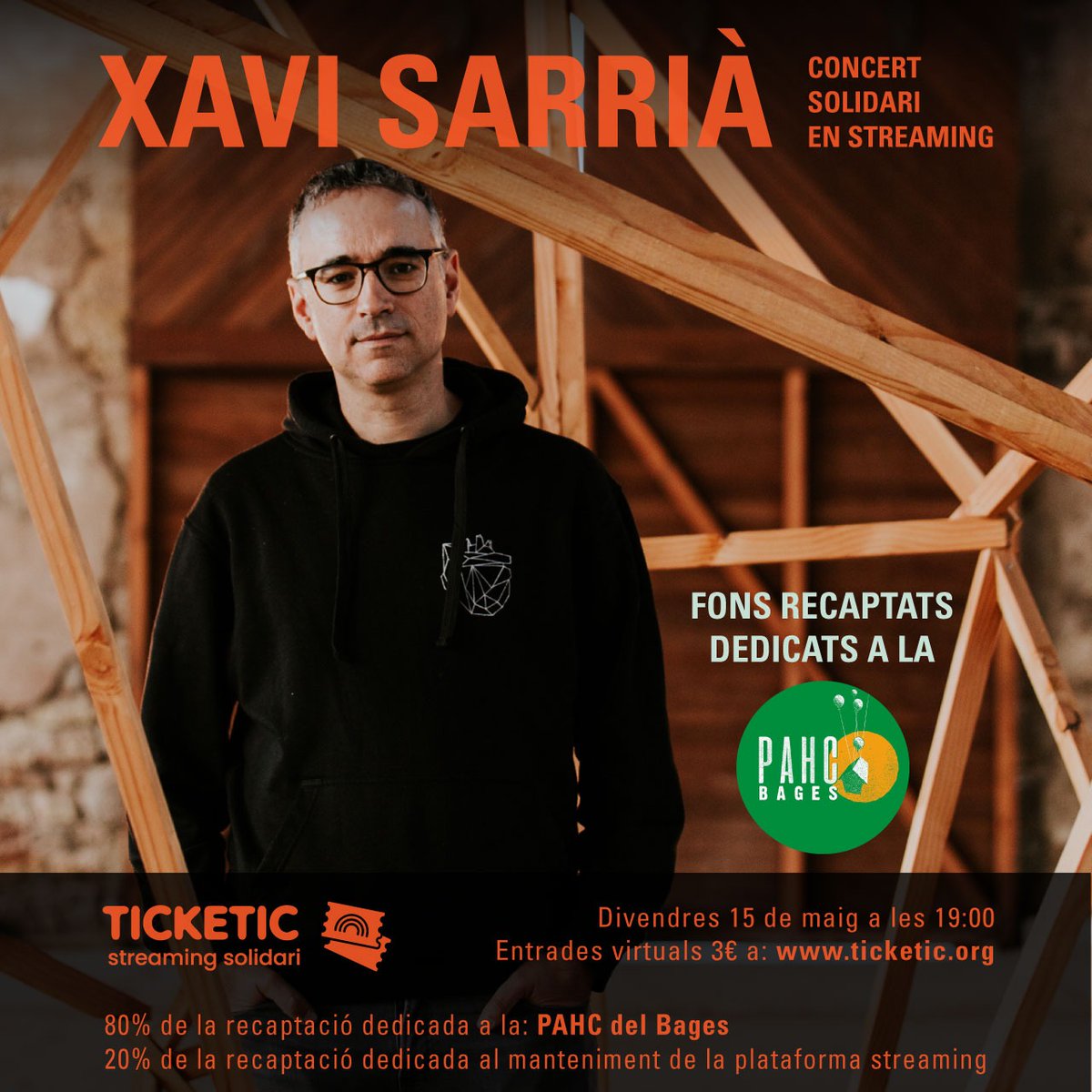 <a href="/xavisarria/">Xavi Sarrià 🇵🇸</a> oferirà un concert en suport a la PAHC del Bages, que ha estat multada amb 20.000€ (!) de multa per intentar aturar un desnonament. 

Solidaritat entre totes ♥️💪

<a href="/PAHCBages/">PAHC Bages</a> 
#BagesSenseMordassa

Entrades aquí! 👇
ticketic.org/entrades/strea…