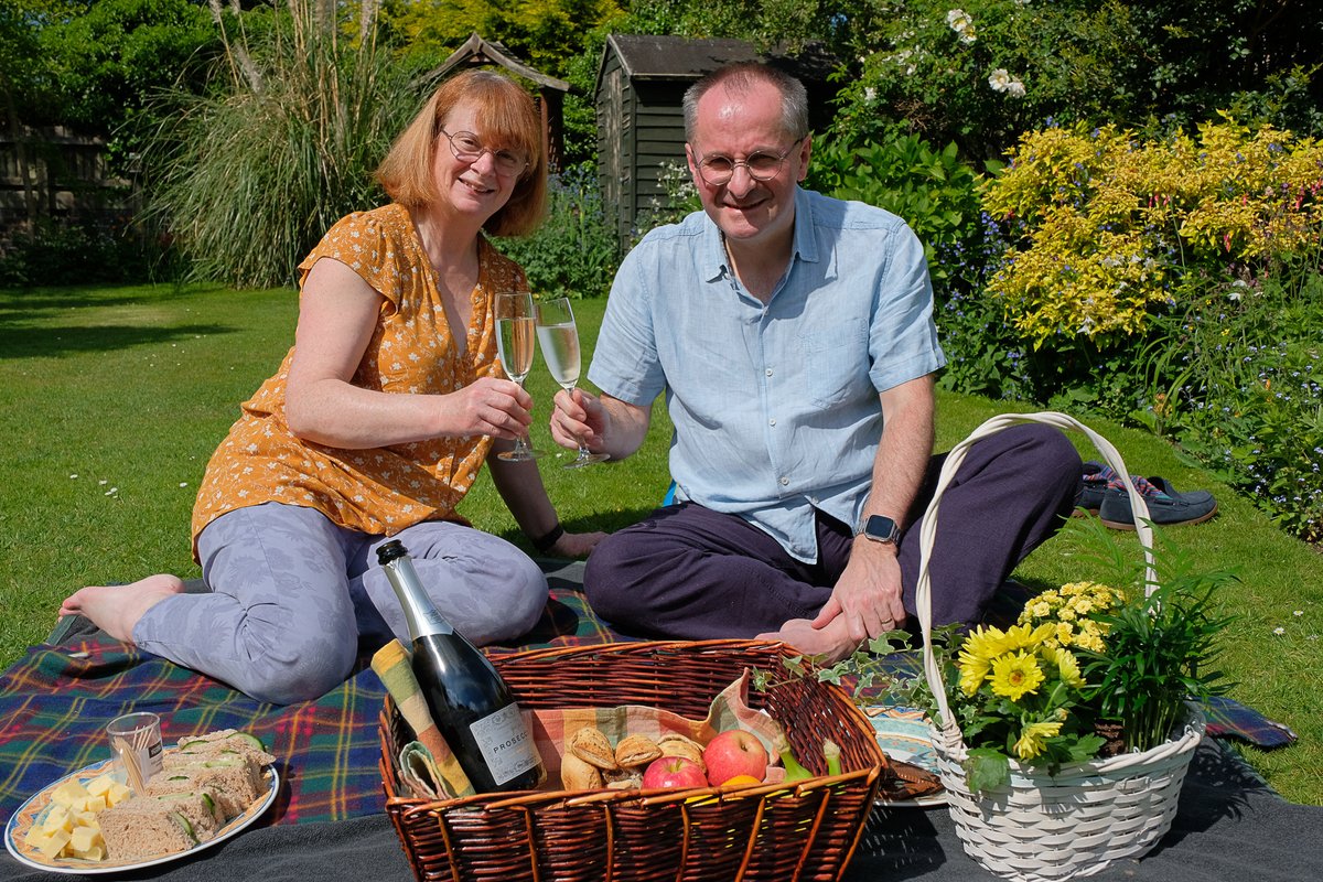 "The Big Picnic" on VE75 in the Deanery Garden at Chester Cathedral