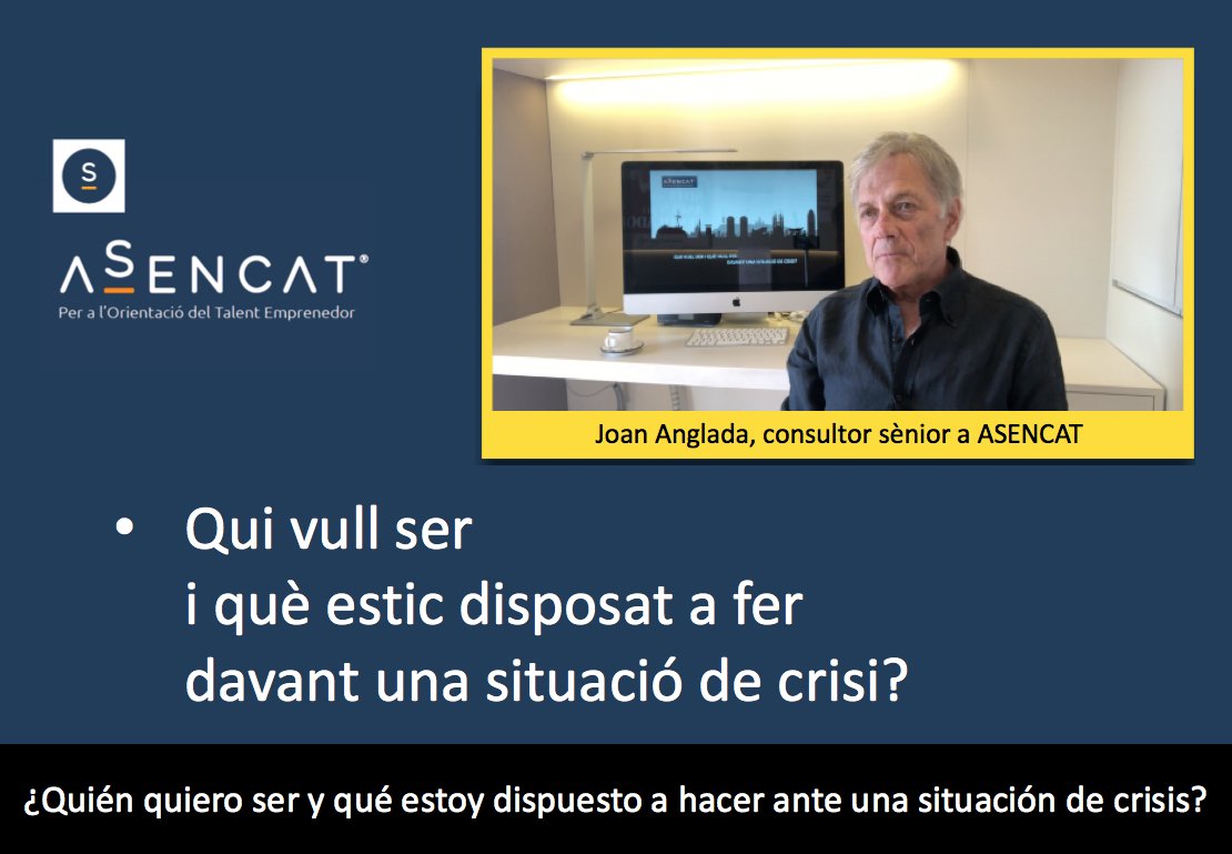 @asencat es plau a anunciar-vos que ja som a Youtube.
"Qui vull ser i què estics disposat a fer en una situació de crisi?" 
🎞️ youtu.be/GGZPQeyi_PI
✅Seny, sinceritat, sensibilitat: No ho dubteu, entreu a 🔗asencat.cat.
✅Volem i podem ajudar-vos.
#Seguim #asencat