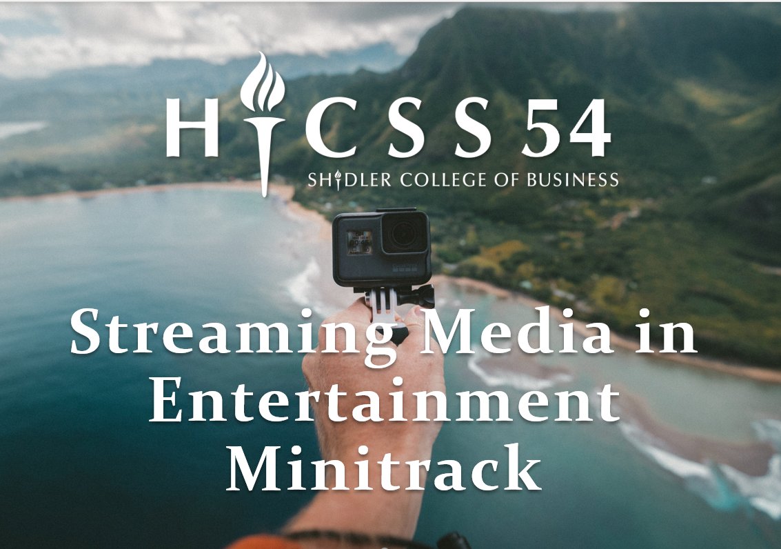 CFP: Streaming Media in Entertainment at the 54th HICSS 2021 on the beautiful island of Kauai! The submission deadline is June 15th. For more information visit our website bit.ly/2Wci0vs You can dm me if you have any questions! #streamingmedia #cfp #research #conference