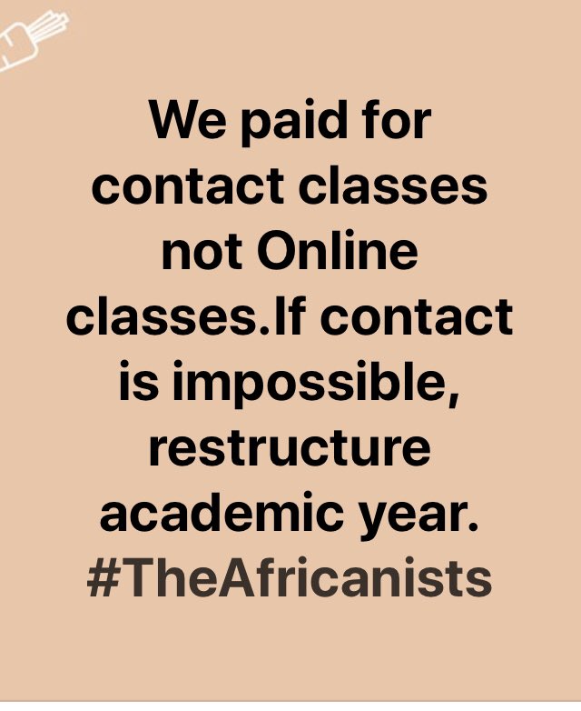 Odeeka1's tweet photo. @DrBladeNzimande Consider the restructuring of the 2020 Academic year,Sir. We can’t have some of our colleagues being left behind. 
#eLearning4Who
#Restructure2020📖 https://t.co/ujDAT9aog8