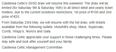 Castlerea Celtic tweet media