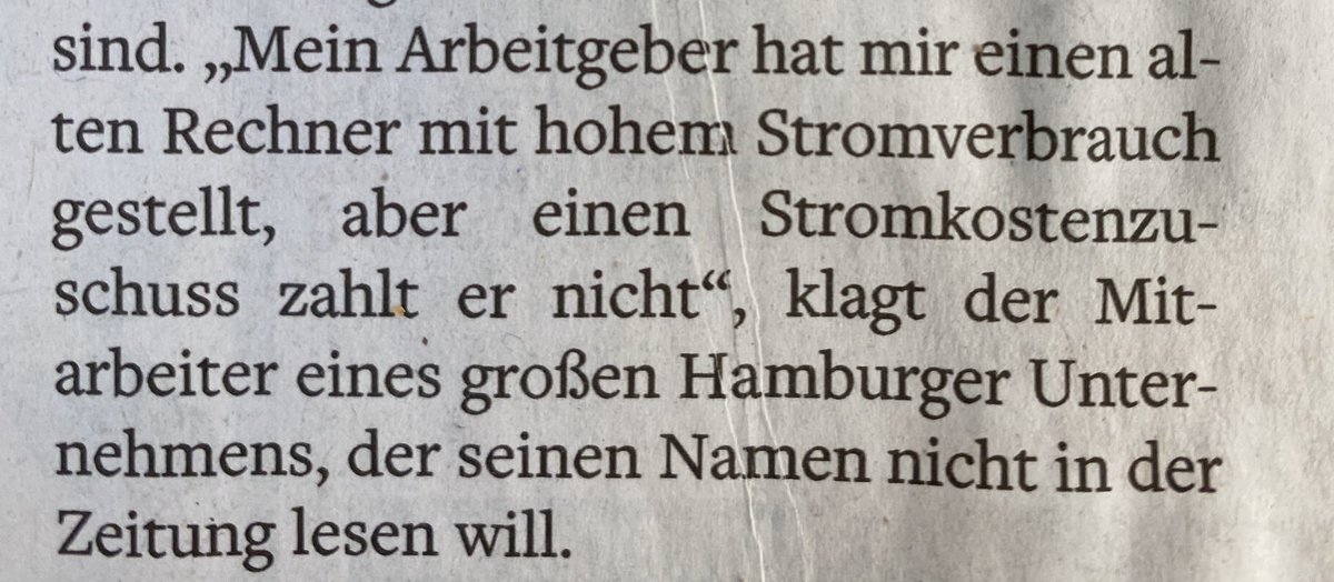 #Typischdeutsch! #homeoffice und kein Stromzuschlag von der Firma. Aber das man täglich nicht zwei Stunden im Berufsverkehr steckt und keine Kosten für den Weg ins Büro aufwenden muss scheint nix gegen ein paar Kilowattstunden zu sein ✌️