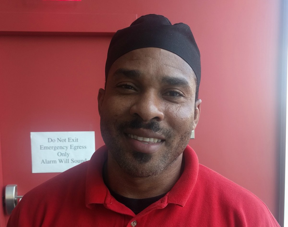USAS's tweet photo. "My name is Gesner Jean-Francois and I've worked as a food service worker at Northeastern University for 10 years..." Read the rest of Gesner's story and SIGN THE PETITION to be in solidarity w/ @Northeastern campus workers: https://t.co/F4118e7jev https://t.co/LXey8F4kjE