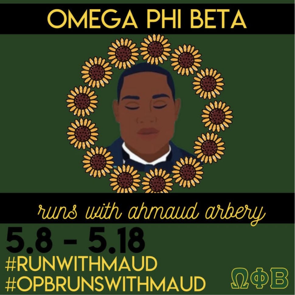 On February 23rd, Ahmaud Arbery was chased &amp; murdered by two white supremacists while jogging in his neighborhood. Today, on what would’ve been his 26th birthday, we join the hundreds of people who will #RunWithMaud to honor his life and demand the justice his family deserves.