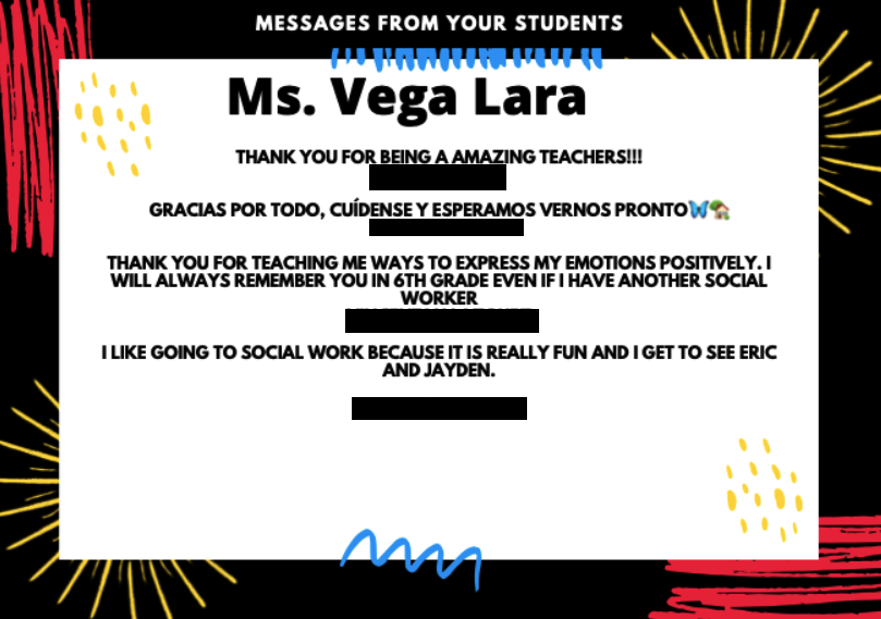 MsVega06's tweet photo. A4: Notes from students on Teacher Appreciation Week. #D100chat https://t.co/whL35m6sa3