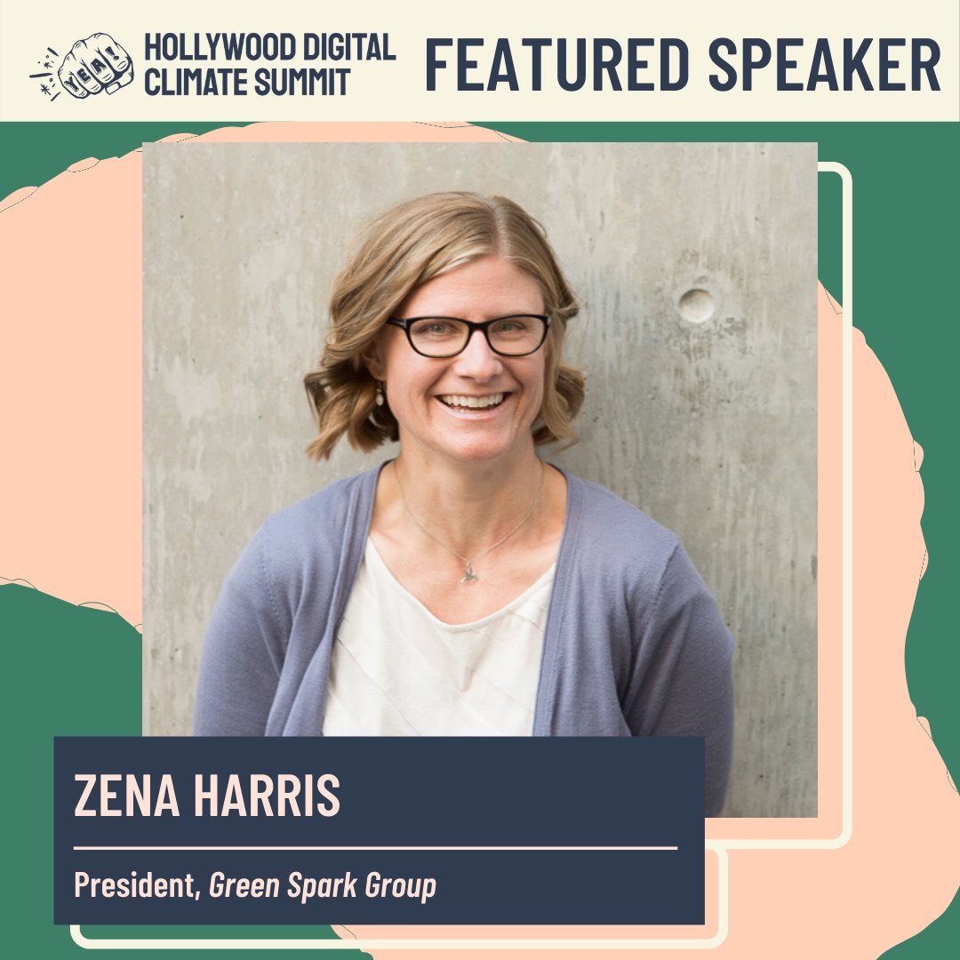 GreenSparkGroup's tweet photo. Have you registered for @YEAimpact's Hollywood Digital Climate Summit? https://t.co/e2W3ETTtYr

Lineup includes our own Zena Harris speaking on Producing a Greener Hollywood! Follow @GreenSparkGroup 's social accounts for updates.
#Climatechella #ChangingtheClimateofEntertainment https://t.co/D0eIge9dgS
