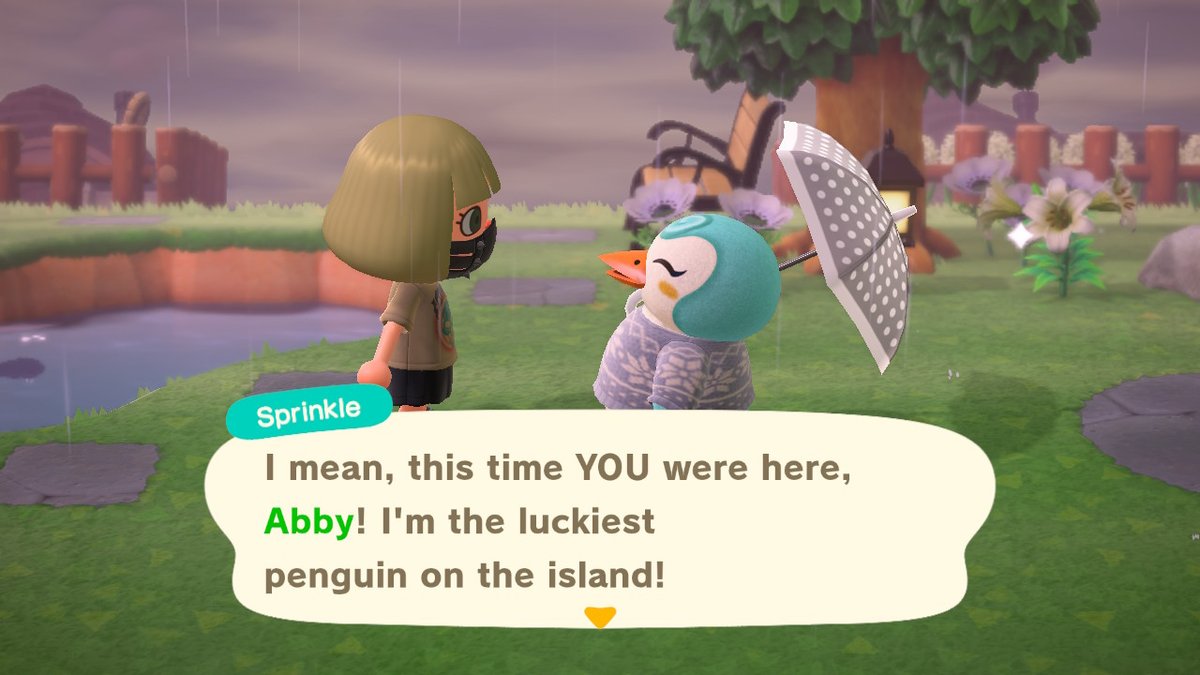 abbyfromkitty's tweet photo. Meet my favorite villager, SPRINKLE! 
She's so cute I just wanna follow her around all day <3 #AnimalCrossing #ACNH #NintendoSwitch https://t.co/xhvPJMJY6d