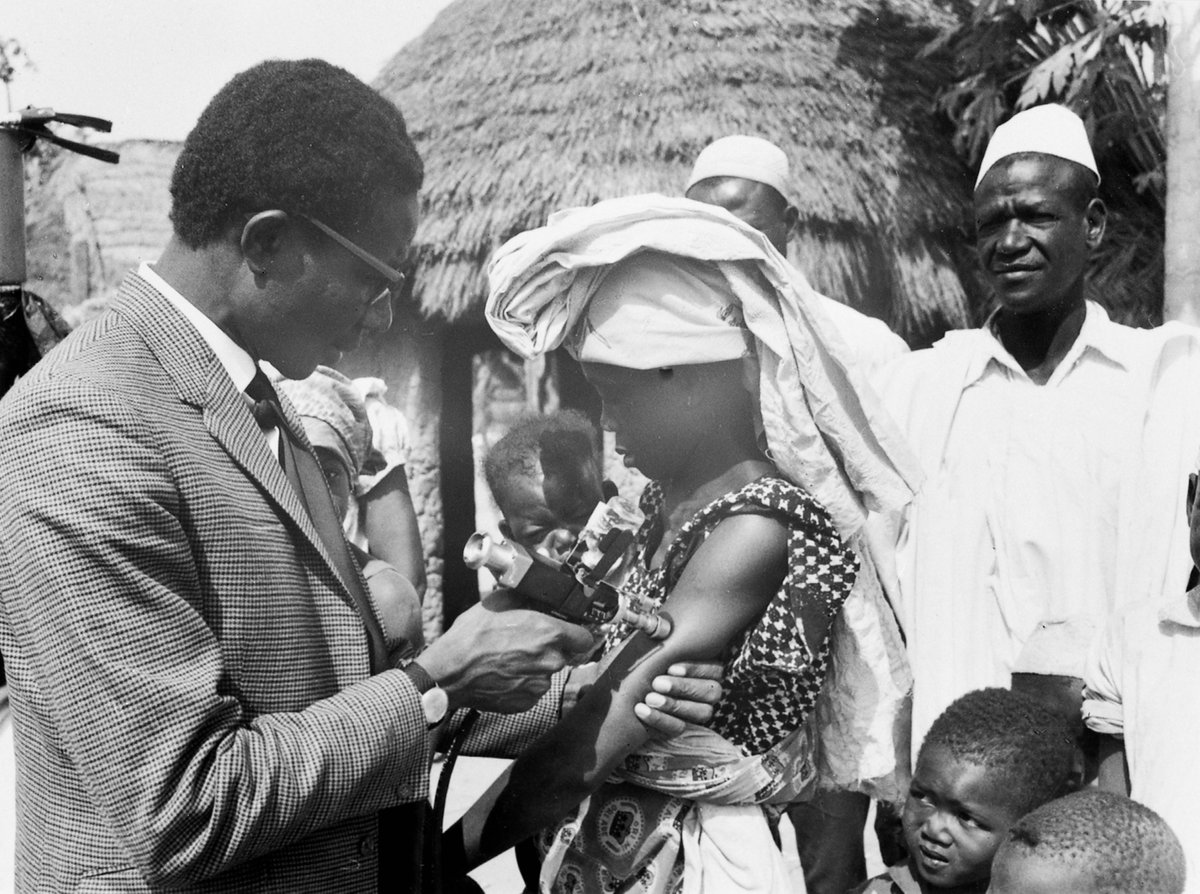WHOAFRO's tweet photo. Today marks the 40th Anniversary of #Smallpox Eradication. This achievement raised hope and optimism that with strong commitment and mass vaccination, other viral diseases could also be eradicated, like #polio, measles &amp; rubella. https://t.co/FXjoZoGzqA