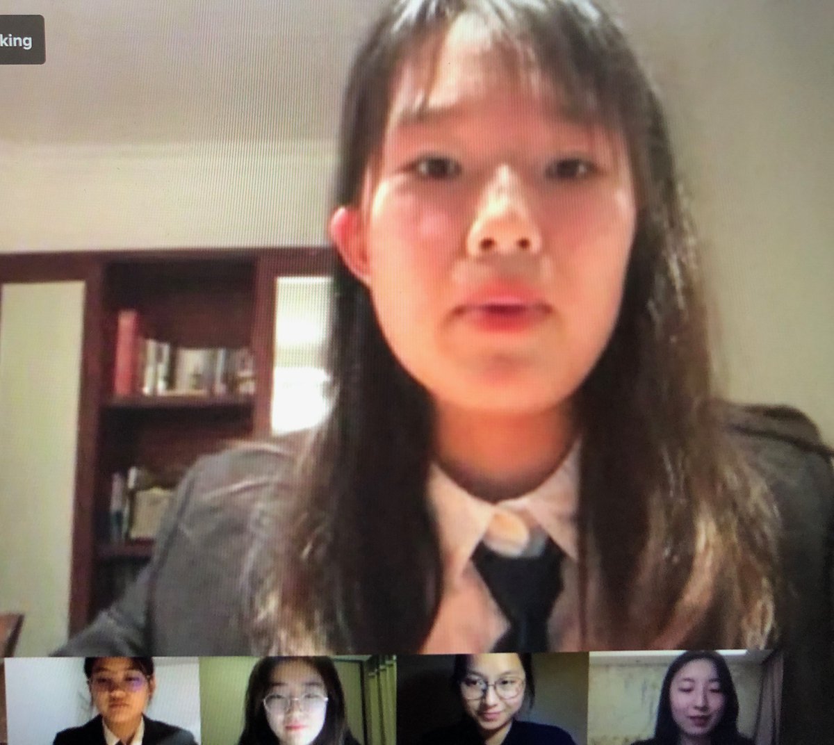 whartonyouth's tweet photo. Women in finance around the globe are showing off their amazing investing knowledge—from China, Brazil, the U.S. and India! #VirtualGlobalFinale #WhartonYouthInvest #FinLit #HighSchool https://t.co/MRUNJ9lQjf