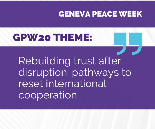 UNGeneva's tweet photo. How can peacebuilding actors  gain strength, unity &amp; vision to successfully build peace in a divided and turbulent world?

Call for applications is open for the next #GVAPeaceWeek 2020. Join us 👉🏼 https://t.co/sqYU7m0xxC

Deadline 15 July 2020!
#GPW20 #COVID19 https://t.co/HCmcVJ4Ggq