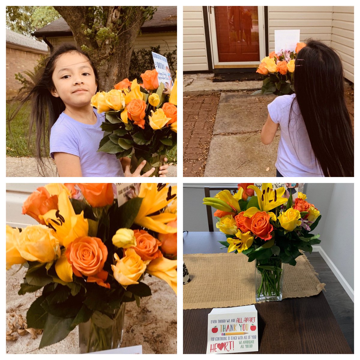 mrs_c_white's tweet photo. Oh my goodness, one of my sweet kiddos drove all the way out to see me and hand deliver the sweetest surprise! I cannot even begin to describe how much this meant to me! @smtinker85 Thank you for the sweetest memory I won’t ever forget! @ViolaCobbElem @ChannelviewISD https://t.co/OfuEt8ZQW9