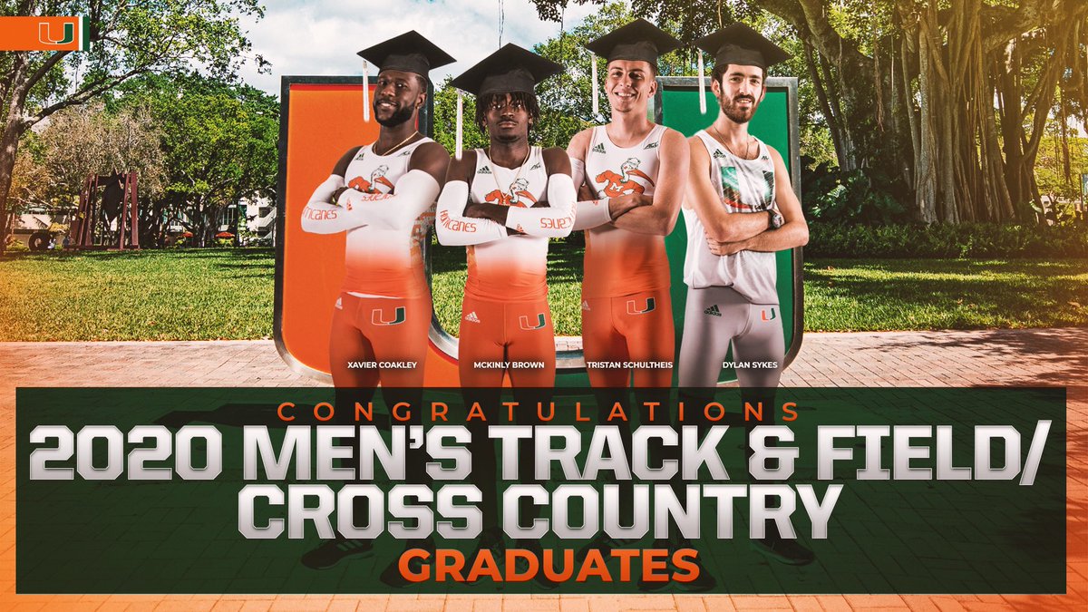 CanesTrack's tweet photo. These 8 just earned their degrees from the @univmiami! 

We’re so proud of everything you’ve accomplished! Wish we were all celebrating together, but here’s to you on your special day! https://t.co/ECTorEmqtG