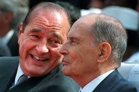 Mesplede's tweet photo. Le 8 mai 1995, il y a 25 ans, Jacques Chirac, élu président la veille, avait participé au côté de François Mitterrand au 50e anniversaire du 8 mai 1945. Il avait ramassé l'écharpe que Danielle Mitterrand avait laissé tomber. "C'est un homme élégant", avait-elle commenté. https://t.co/v7tvLkawlf