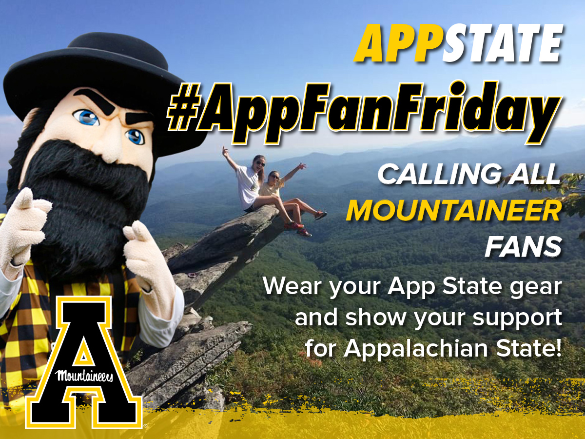 appstatesports's tweet photo. Happy #AppFanFriday! In honor of #TeacherAppreciationWeek, we want to recognize all the teachers in the Boone community and around the world 📚

Reply to this tweet with a picture of you in your @AppState gear to show your support! We will retweet our favorites. #GoApp https://t.co/VVGT4IWfZE