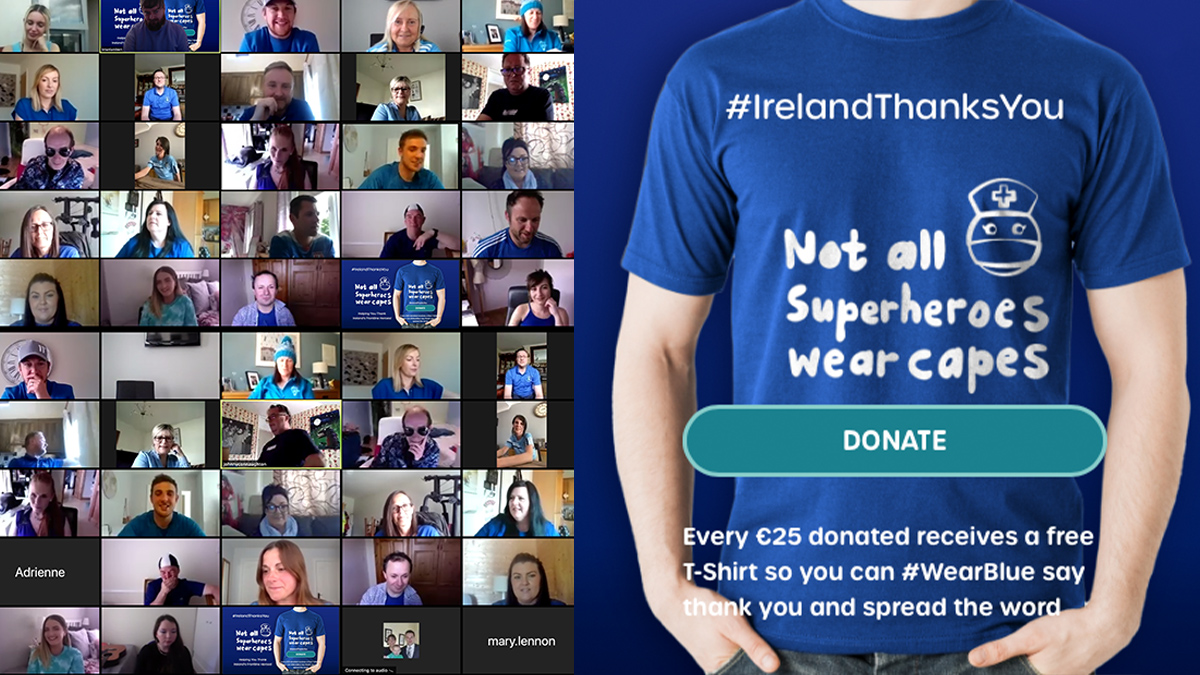 We got that Friday feeling! Today we dressed blue for <a href="/IrelandThanksU/">Ireland Thanks You</a> which is enabling us to say 'Thank You' to our frontline healthcare Heroes. Donate to receive a free T-Shirt, Share to show you care! To donate: gofundme.com/f/irelandthank… or find out more: irelandthanksyou.ie