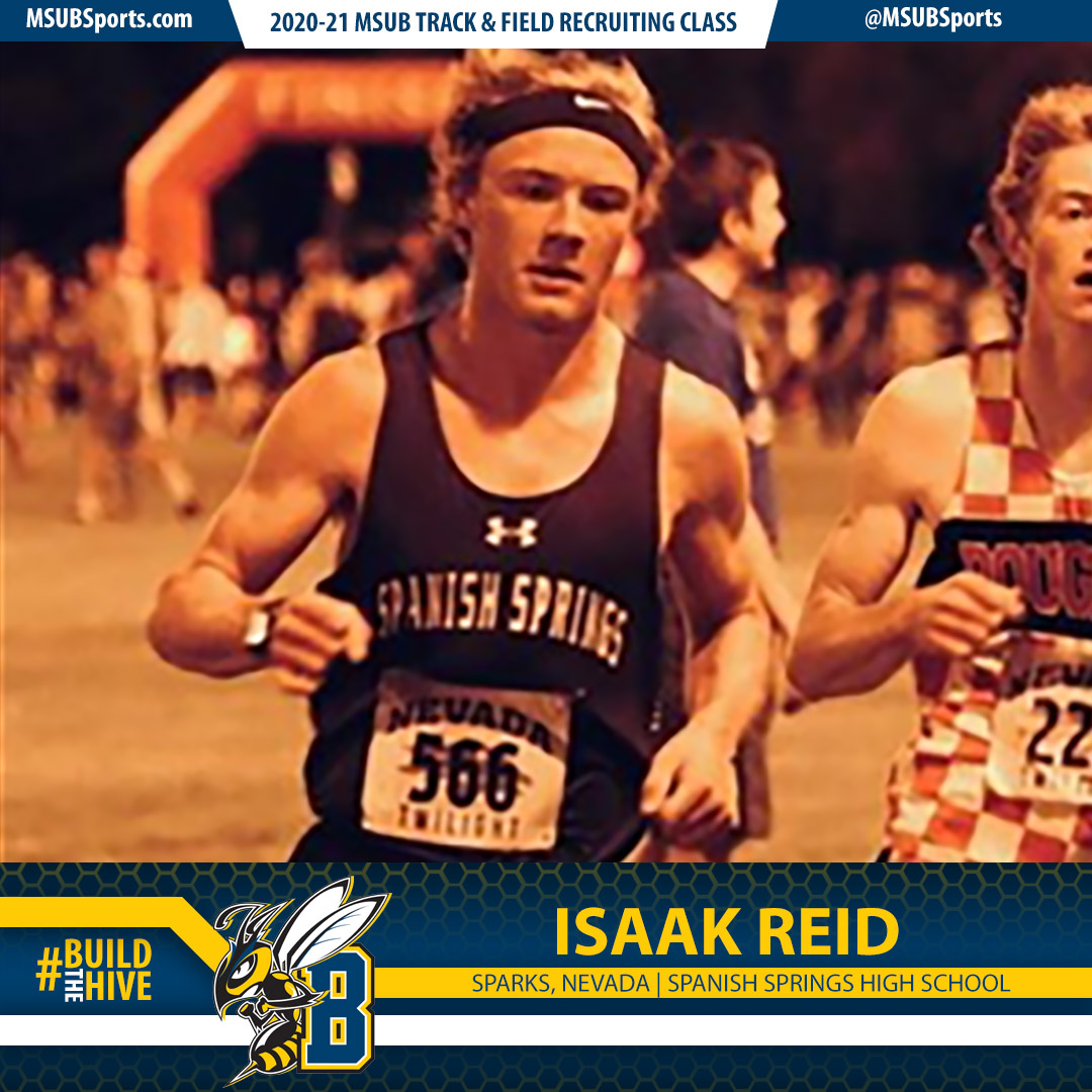 msubxctf's tweet photo. Sparks, NV athlete Isaak Reid has signed an NLI to join the MSUB Track &amp; Field/XC teams for the 2020-21 season! #GoJackets #msubxctf https://t.co/Elsh5j7Q93