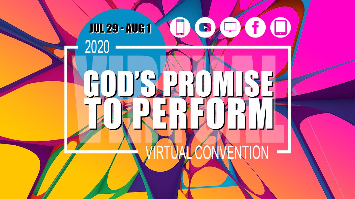 PAWministry's tweet photo. Save the date for the 2020 Pentecostal Assemblies of the World, Inc. Virtual Convention, July 29 - August 1, 2020. Visit https://t.co/K0pmuwsmr8 or contact convention@pawinc.org for updates. #PAWINC #PAWStrong https://t.co/N6IfoS2Sga