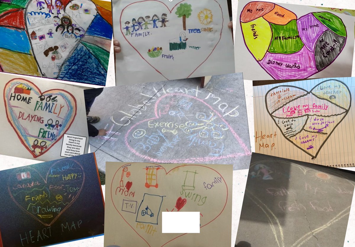 Mrs_Lang_'s tweet photo. My ss engaged in the #GlobalHeartMap Project by @litworldsays and wanted to connect their hearts with others around the world! #WeAreInThisTogether @HickoryWoodPS @PeelSchools https://t.co/GaLVpP5Ow4