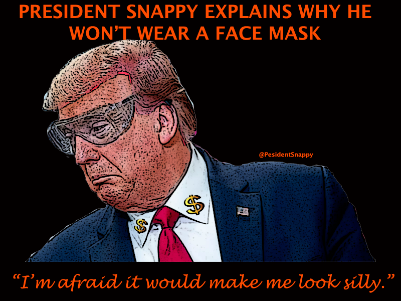 PresidentSnappy's tweet photo. #WearAMask #TrumpMeltdown #TrumpVirus https://t.co/2X4Yqgcdhu