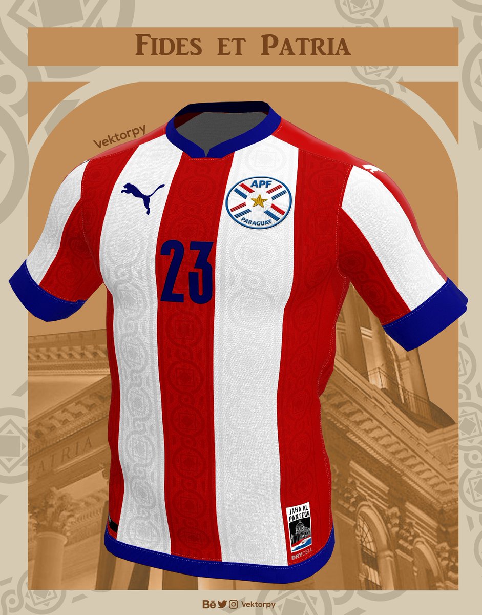 Vektorpy On Twitter Camiseta Fantasy De La Seleccion Paraguaya X Pumaparaguay De Vuelta A Las Franjas Anchas Emulando A La Rainha De Mexico 86 Este Diseno Esta Inspirado En Los Patrones