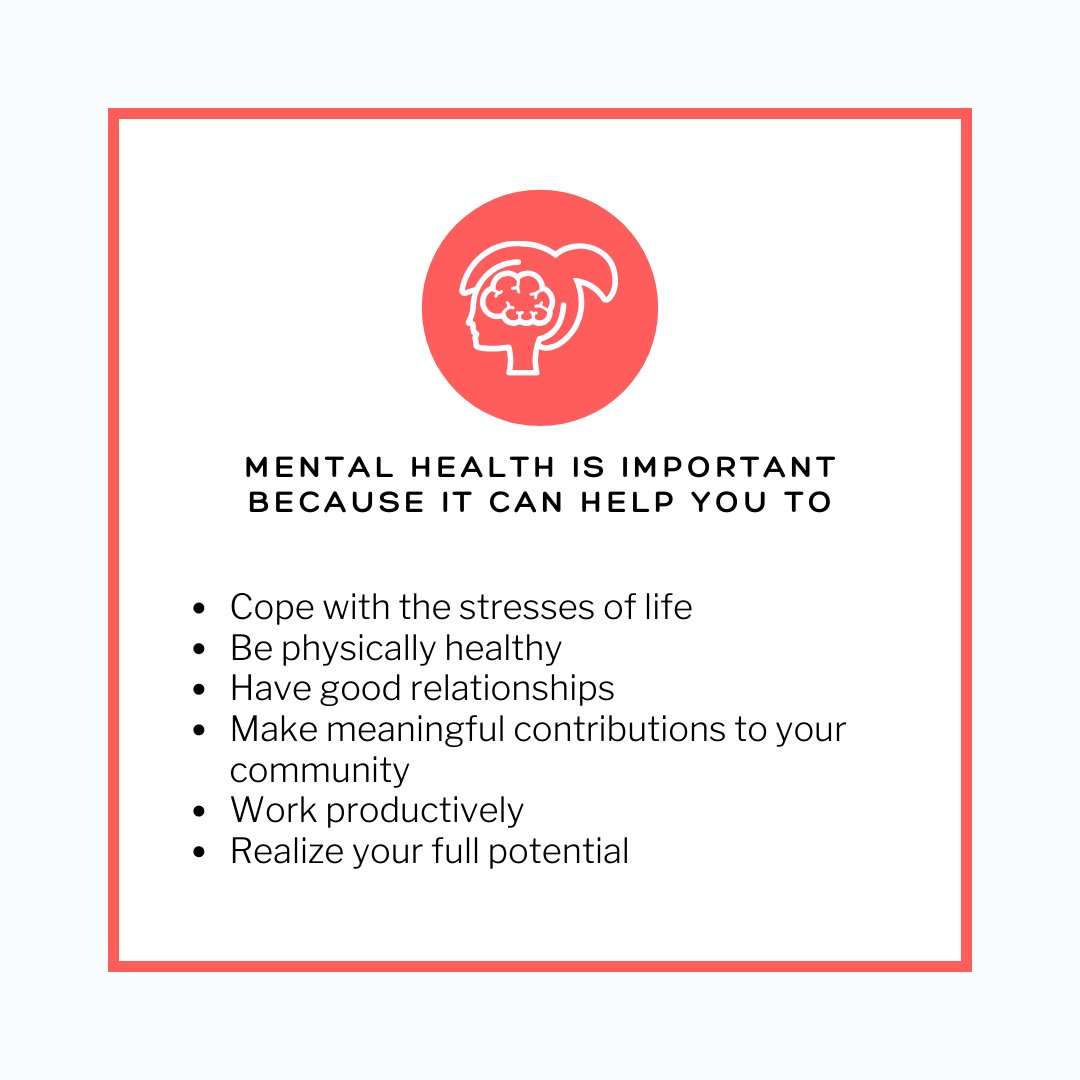 apuaccess's tweet image. Why is mental health important? 

#APUaccessibility #MentalHealthAwarenessMonth #azusapacificuniversity #mentalhealthisimportant #mentalhealth
