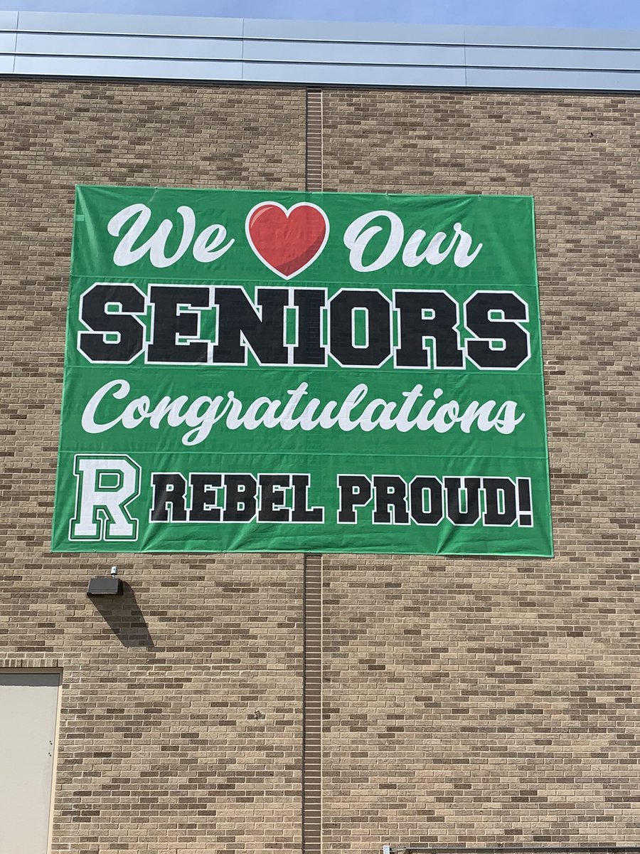 RHSAthletics234's tweet photo. We 💚❤️ our Seniors - RHS Class of 2020!!!  Always Rebel Proud!  @RHSRebelPride https://t.co/10HBXGHuGE
