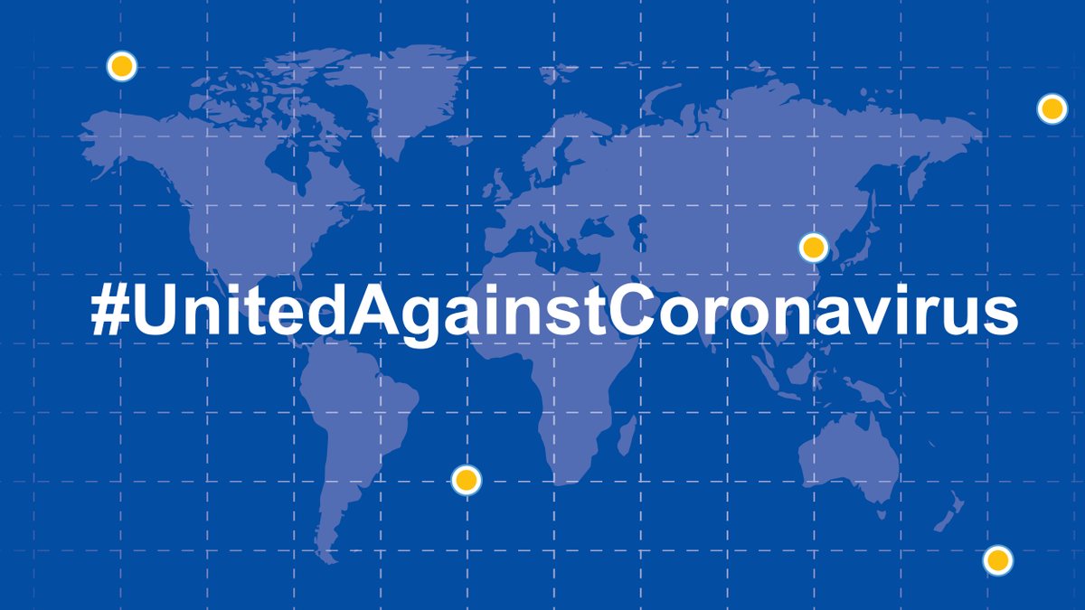 The only way forward is to be #UnitedAgainstCoronavirus. The EU launched a #GlobalResponse pledging effort on 4 May aiming to raise €7.5 billion in initial funding. Governments and organisations – the time to act is now. Join the initiative: europa.eu/global-respons…