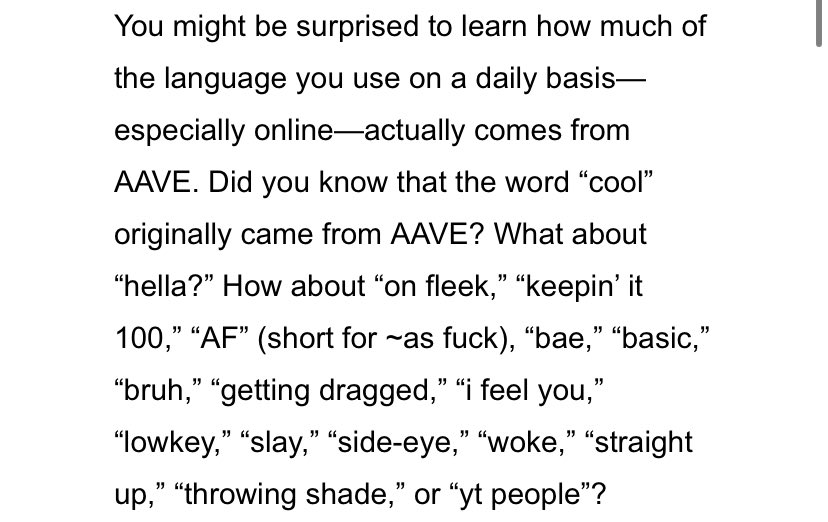 commonly used aave terms and related posts i found on the way (again i, personally don't think you have to stop saying woke and cool lmaooo but like pls stop stealing more aave im begging) honestly a quick google search is pretty accurate