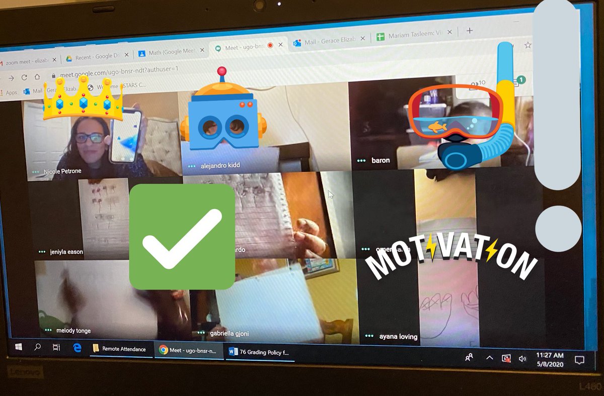 PS76_Bennington's tweet image. Shout out to Ms. Petrone &amp;amp; her cool kindergarteners for sharing the way they solved their math tasks via #GoogleMeet !  #liveinstruction @DOEChancellor @NYCSchools @MeishaPorter @cristinevaughan @District11BX