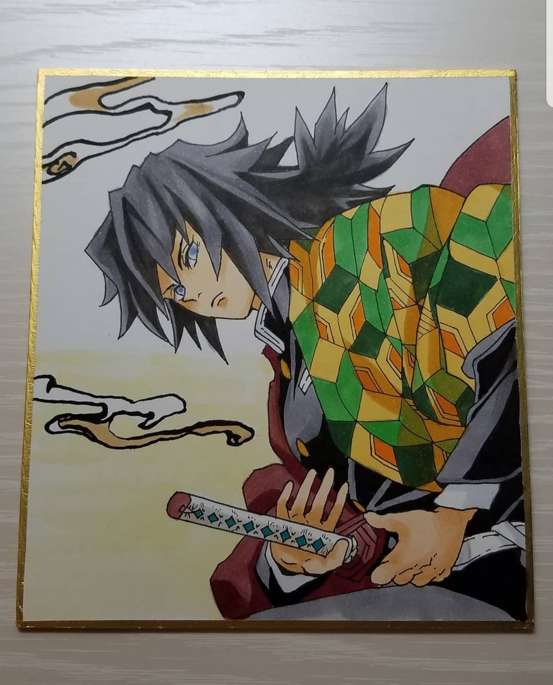 Twitter 上的 Tamami 趣味垢 イラスト アナログイラスト コピック コピックマルチライナー 絵描きさんと繋がりたい アニメ大好き 漫画だいすき 鬼滅の刃 冨岡義勇 水柱 イラスト 模写 コピック コピックマルチライナー 筆ペン アニメ リクエスト受付中 コピック