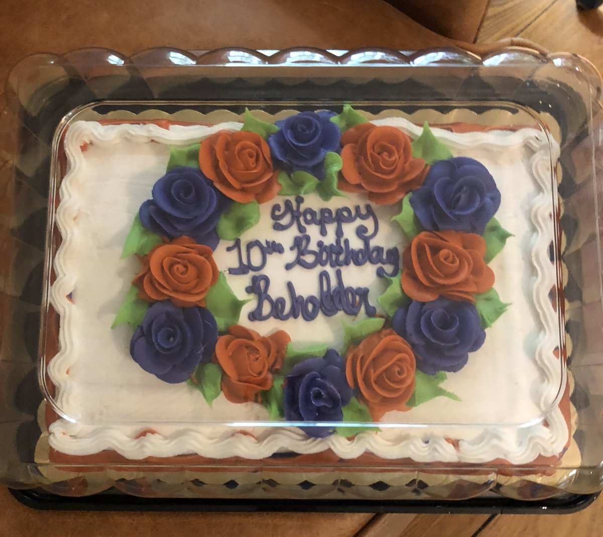 Thank you <a href="/GioPontiFan/">Terri Bey</a> for the birthday cake for Beholder!

Beholder turns 10 tomorrow! Wow how time flies. In honor of her 10th birthday we will be releasing a limited edition T-shirt! Stay tuned for more coming soon 💜🧡