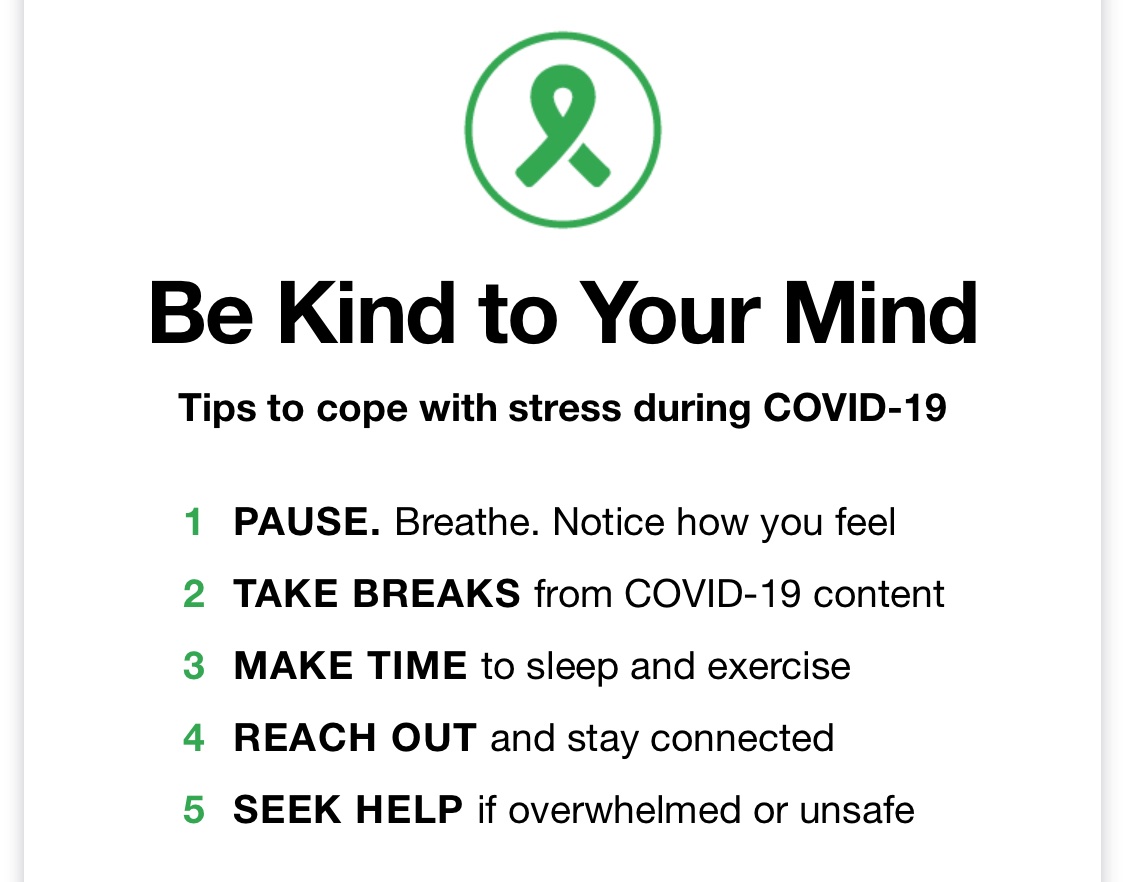 May is #MentalHealthAwarenessMonth Mental health issues effect us all. Especially now as we deal with #Covid_19 we need to be more mindful about our mental health. How are you coping with the change?