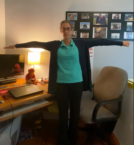 Bethsappe's tweet photo. Hey @BaltCitySchools! #HappyTeacherAppreciationWeek Math Spotlight #5. @mlasaga_flister, G4 math teacher #TJEMS. Ms. Flister is finding creative ways to engage students virtually and getting them to move while learning geometry vocab. #BCPSmathrocks #CitySchoolsTAW https://t.co/hxm2oGxa4P