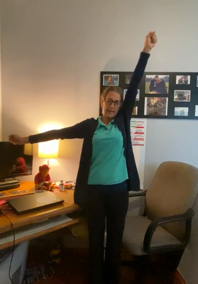 Bethsappe's tweet photo. Hey @BaltCitySchools! #HappyTeacherAppreciationWeek Math Spotlight #5. @mlasaga_flister, G4 math teacher #TJEMS. Ms. Flister is finding creative ways to engage students virtually and getting them to move while learning geometry vocab. #BCPSmathrocks #CitySchoolsTAW https://t.co/hxm2oGxa4P