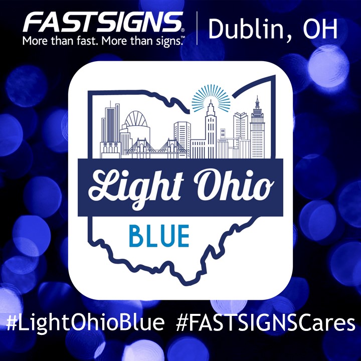 FASTSIGNS86's tweet photo. Today begins @LightOhio week! Light Ohio Blue is a campaign to show support to the law enforcement personnel who protect our communities and a way to honor and pay respect to the officers who have paid the ultimate sacrifice. #LightOhioBlue #FASTSIGNSCares ๐ https://t.co/nklOtUi49m