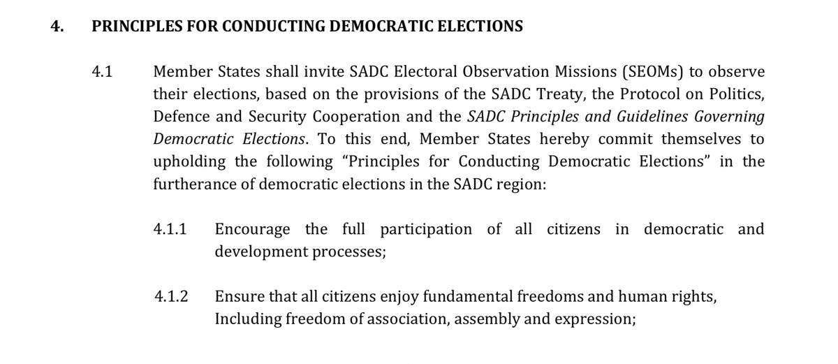 SAHRDNetwork's tweet photo. 8. The SAHRDN further call upon #SADC, #AU and #InternationalElectionObservers to be deployed immediately into Malawi to ensure elections are run in a way that produces legitimate and democratic outcomes and guarantee long term peace and stability and an accountable government. https://t.co/lG4o59Th86