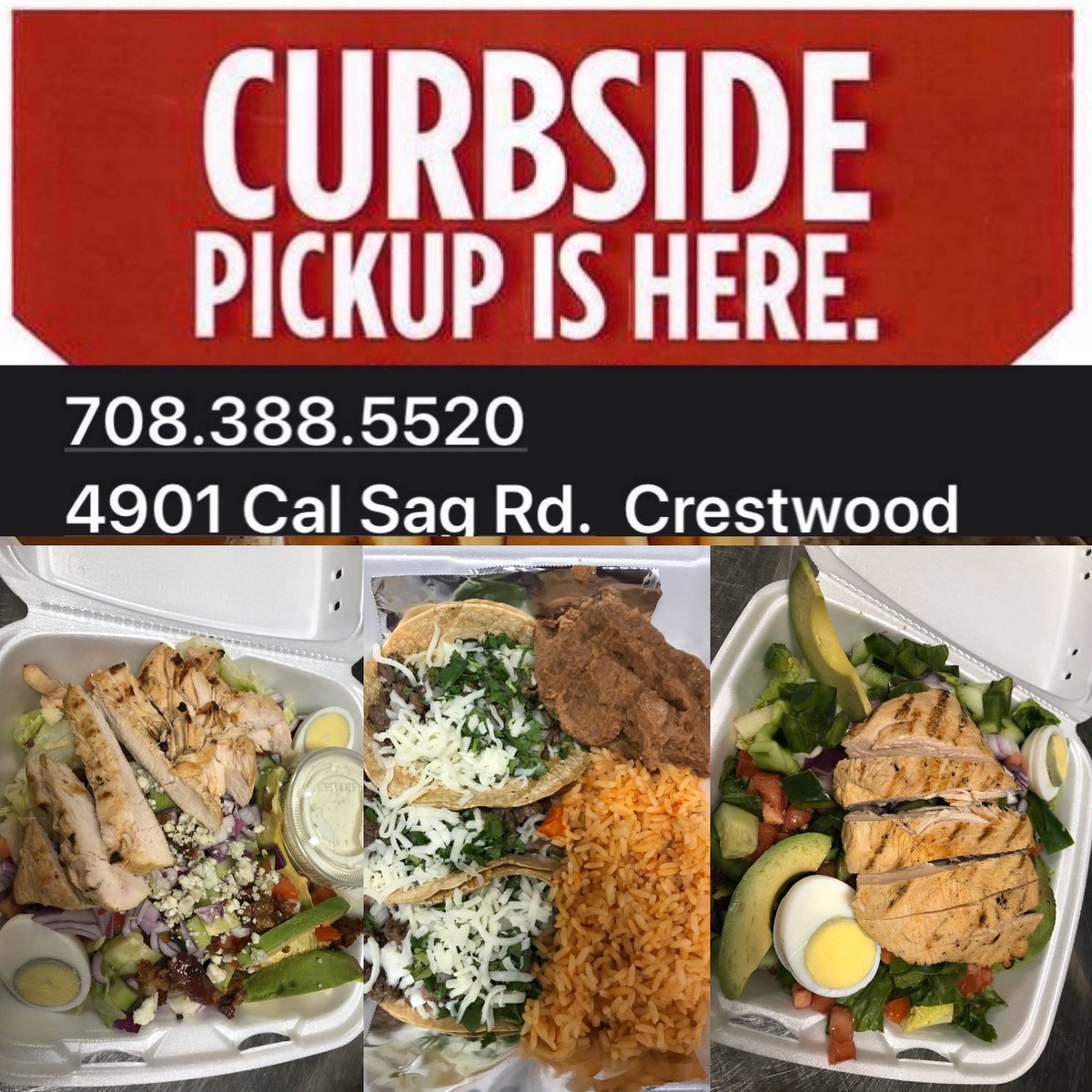 ATTHEOFFICE9's tweet photo. TRY ONE OF OUR BEAUTIFUL #salads #tacos #burgers #wings #curbsidepickup #wearehereforyou #inthistogether https://t.co/zBHKsF7b0n