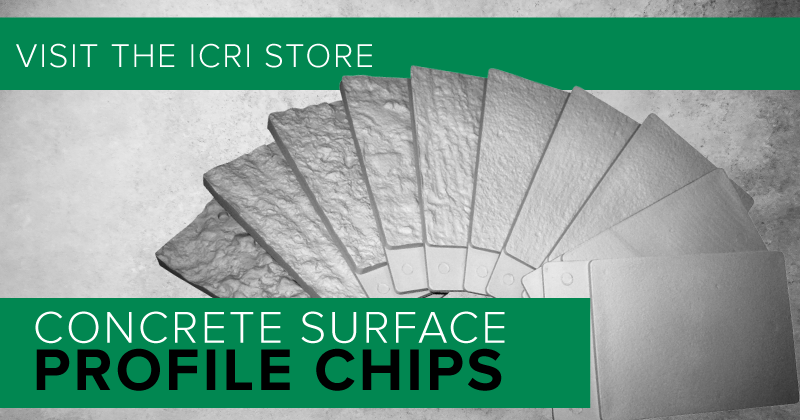 ICRI_social's tweet photo. Did you know that you can purchase both the 310.2R-2013 guideline and concrete surface profile chips together from the ICRI store? Check out these and other popular concrete repair, restoration and preservation technical guidelines and tools today!https://t.co/BujuW62um9 https://t.co/07lWlQZvKo