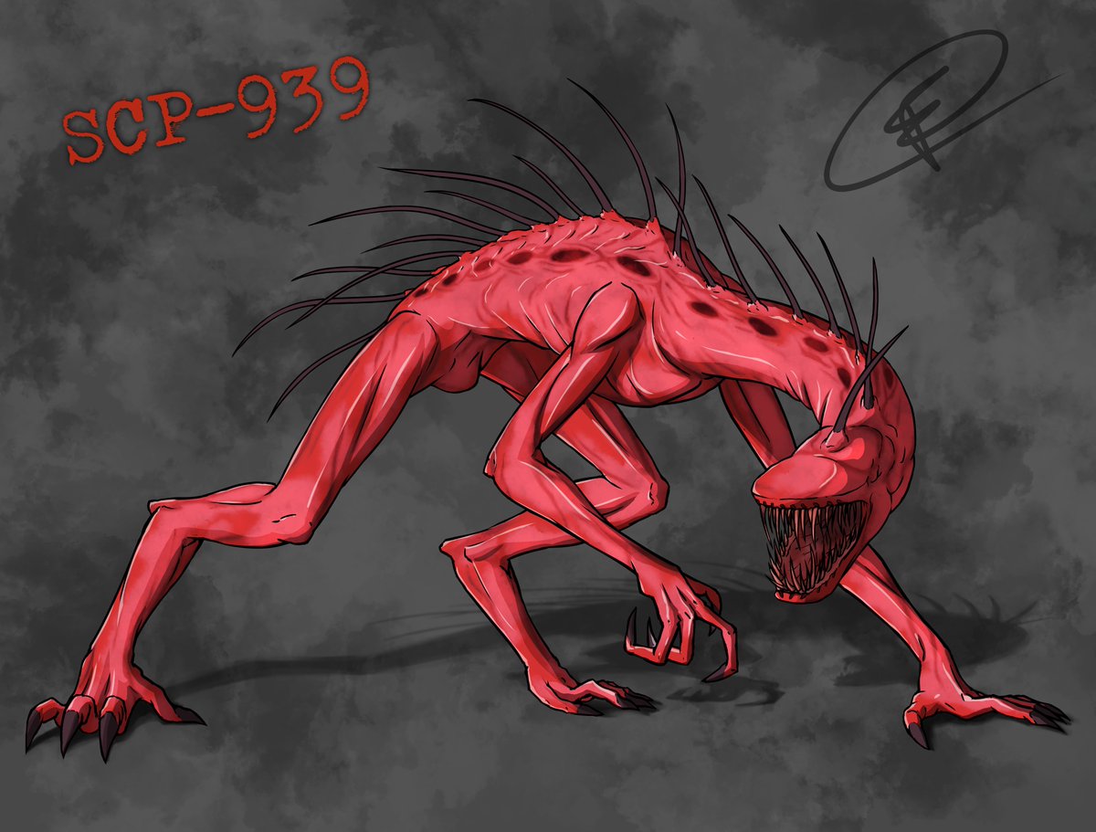 SCP-939 With Many Voices #SCP #SCPfoundation #SCP939 #fanart.