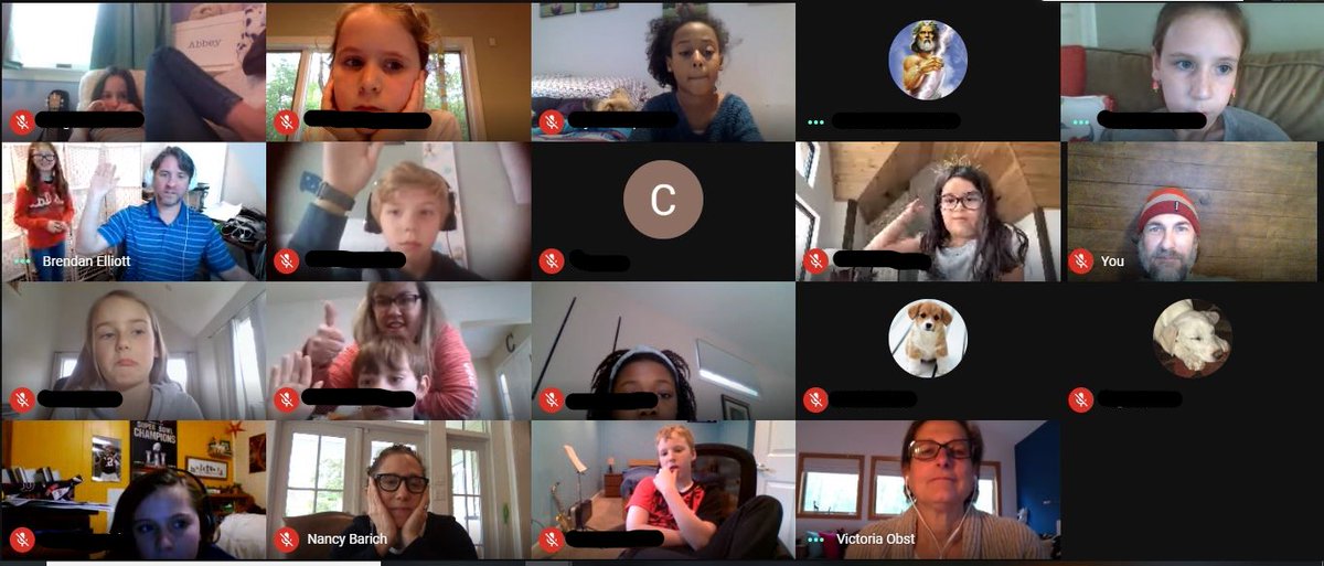 HopewellES's tweet photo. Google Meet with Mr. Elliott, professional coder with experience in streaming media, cryptology, GPS apps and more, discussing product strategy with our students #HESCodingChallenge https://t.co/VZJYRDUNrh
